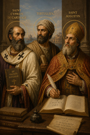 saint Cyprien, Tertullien, et saint Augustin