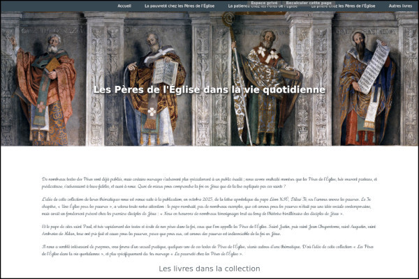 Collection les Pères de l'Église dans la vie quotidienne