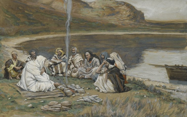 Le Christ sur le rivage, avec ses apôtres